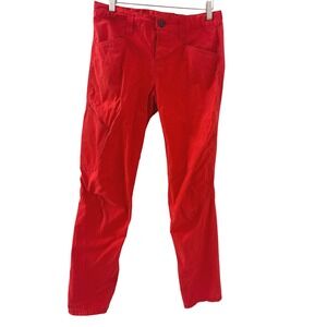 Patagonia Womens Venga Vibrant Red Organic Cotton Rock Pants Size 12 Gorpcore